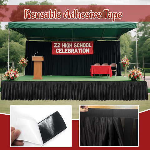 Wibeelee portable stage skirt suitable for events and ceremonies