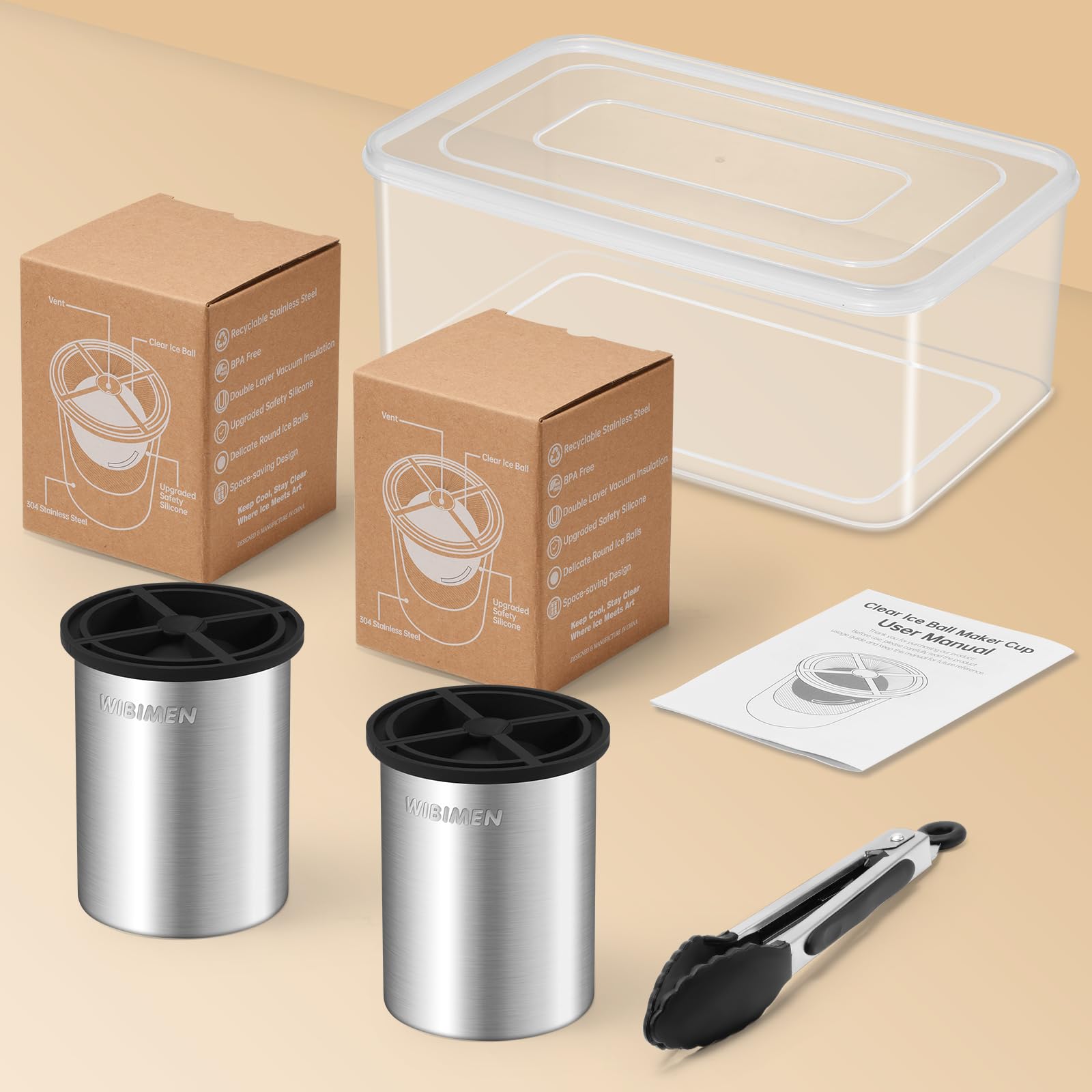 WIBIMEN packaging set showing two molds and accessories