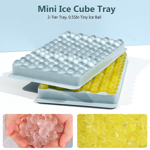 WIBIMEN compact nugget ice fits small cups and champagne glasses.