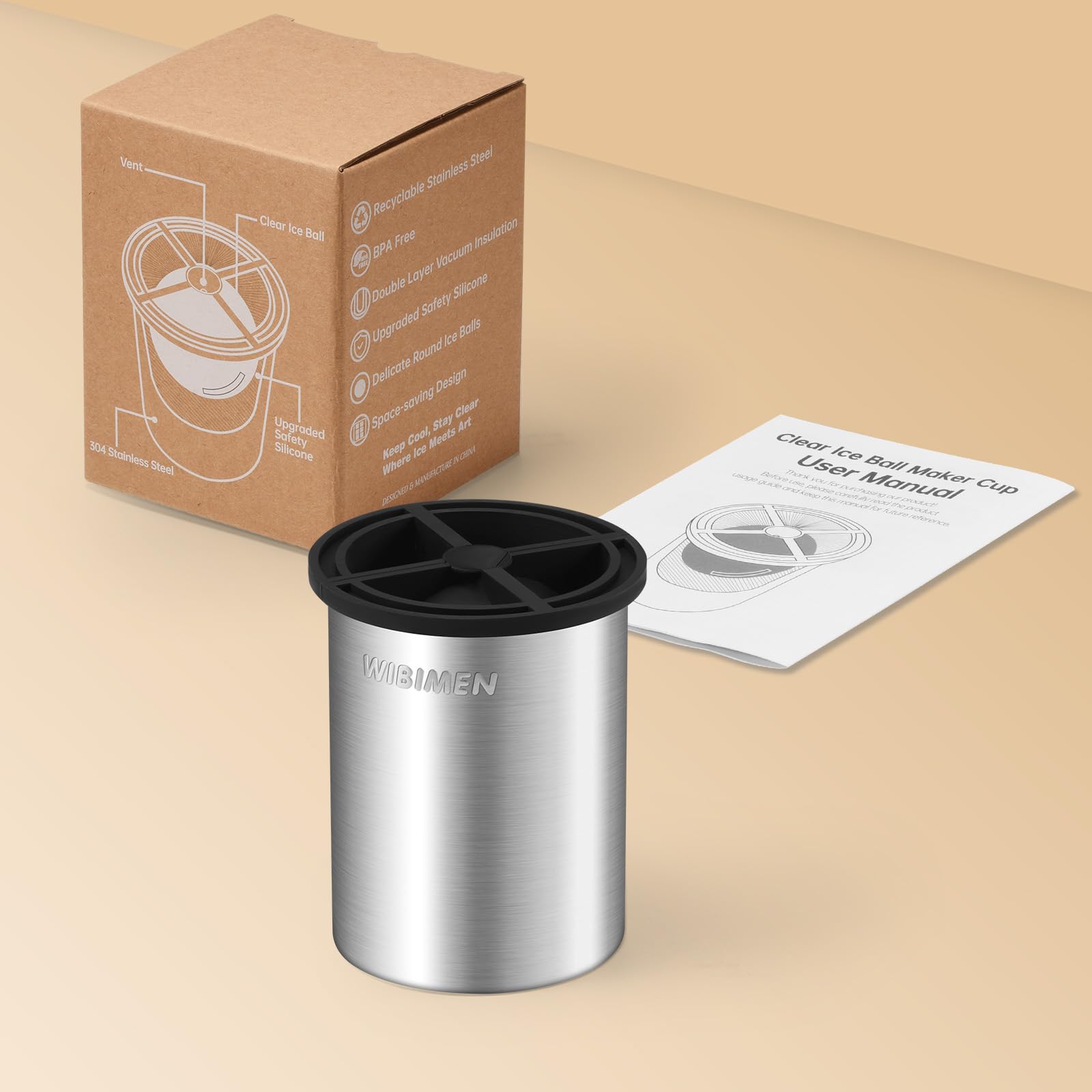 WIBIMEN gift-ready packaging makes a stylish bar gift for enthusiasts.