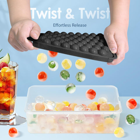 WIBIMEN lid-bin compact design ice tray saves fridge space.