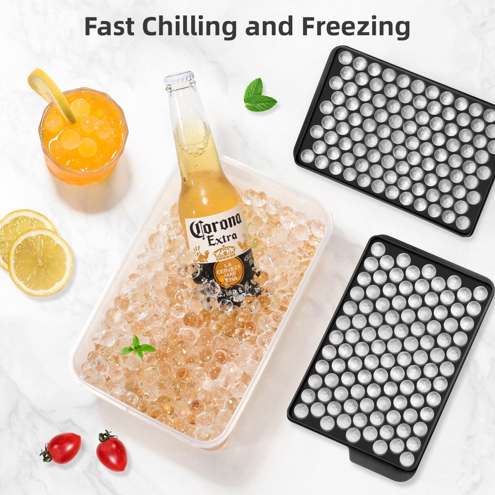 WIBIMEN mini ice trays easy-fill design enables mess-free pouring.