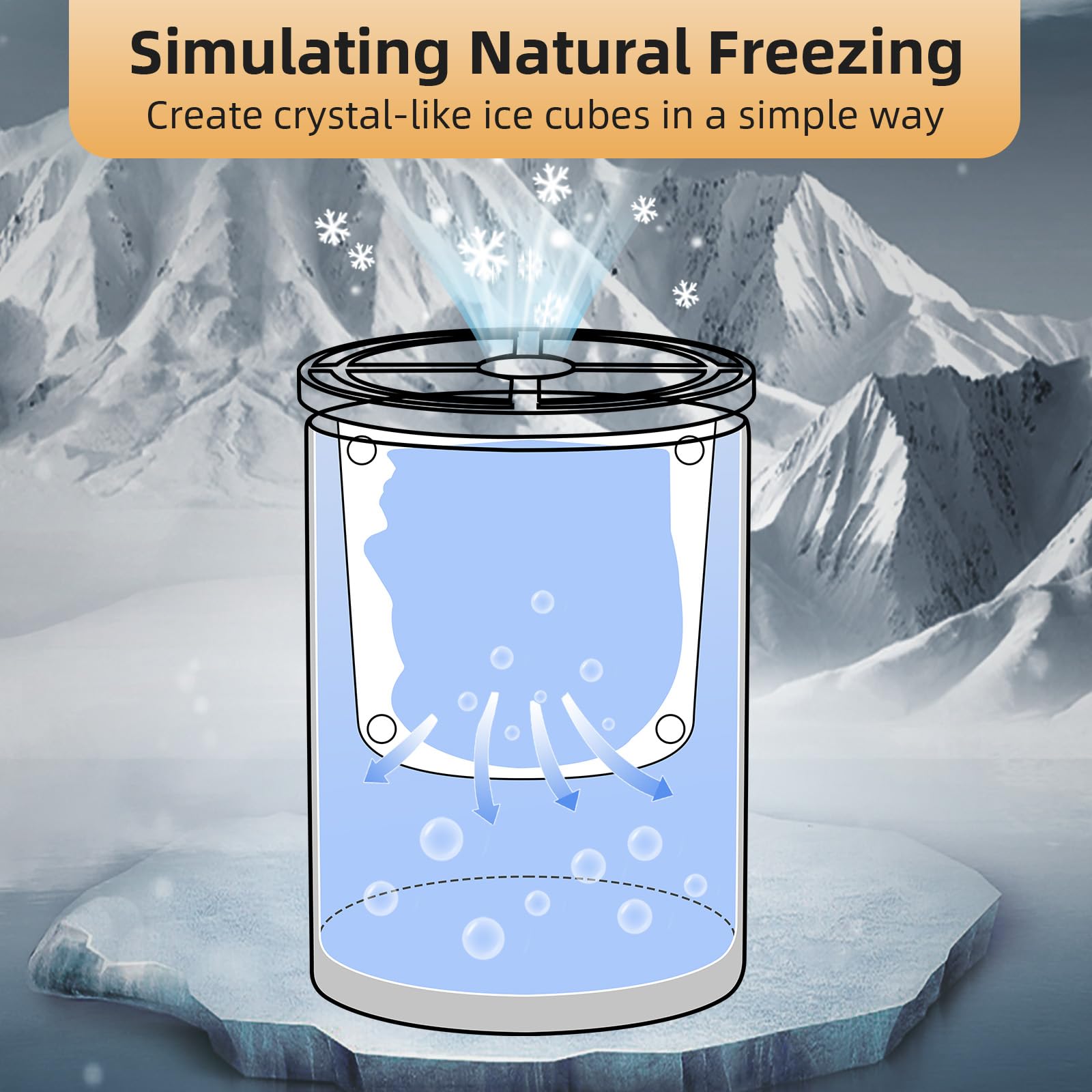 WIBIMEN stainless steel insulated cup keeps ice colder longer.