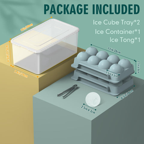 WIBIMEN high-edge ice tray ensures easy removal of large ice spheres.