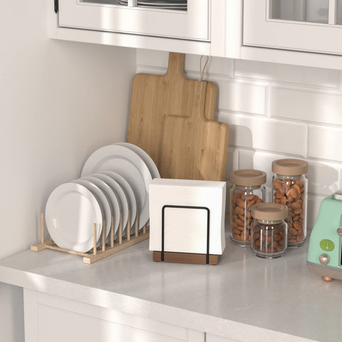 Bottom silicone pad prevents table scratches on the Wican napkin holder