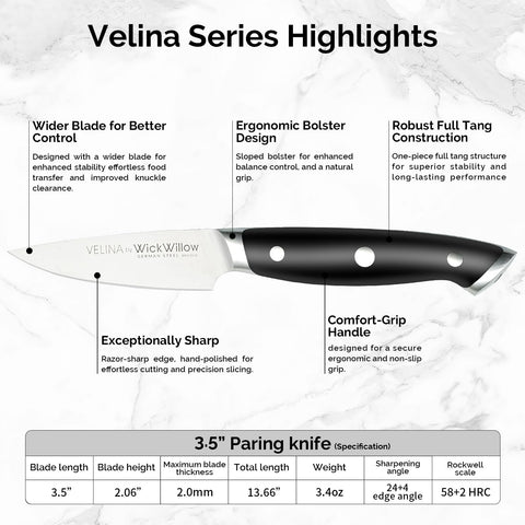 WICKWILLOW gift box packaging for Velina Series knife