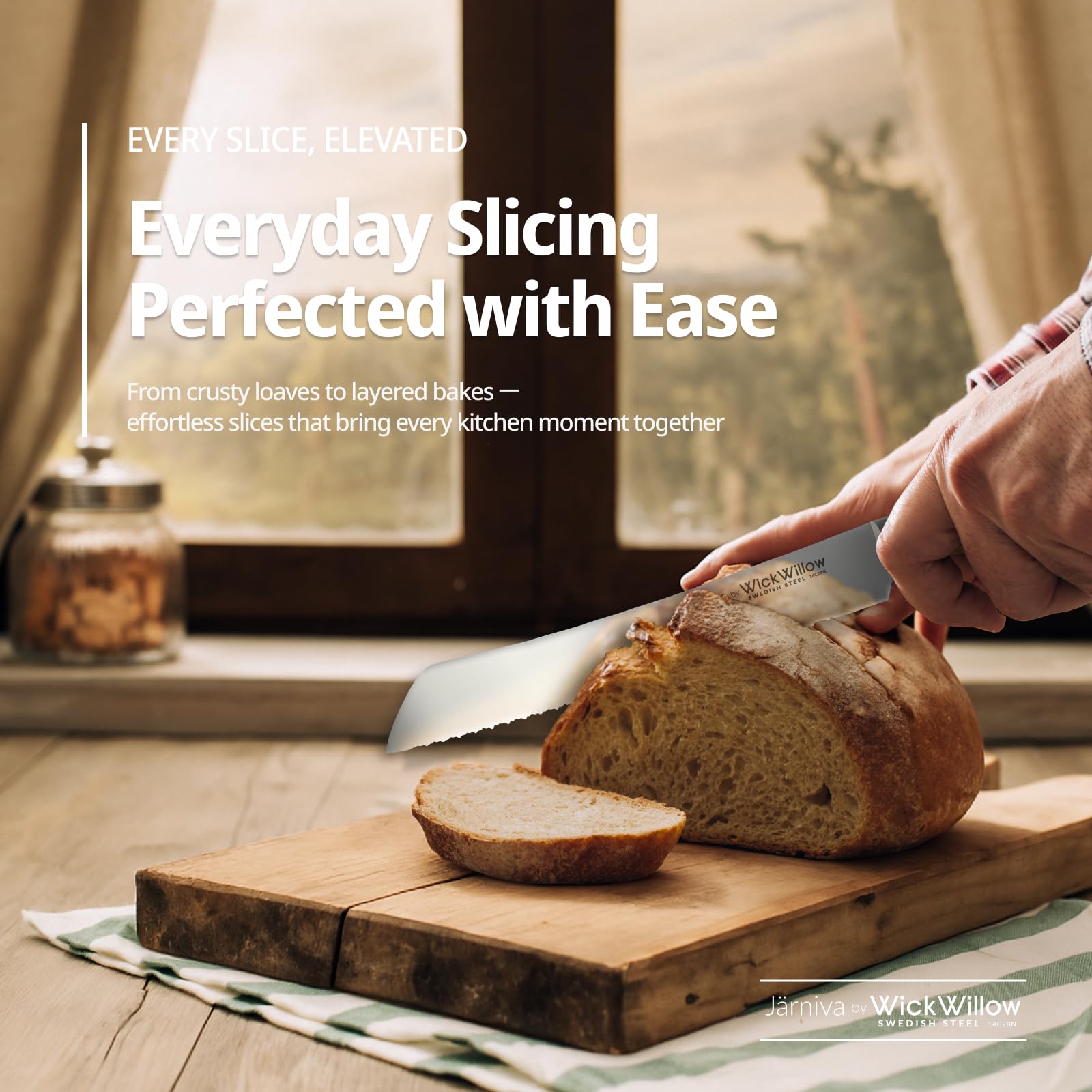 WICKWILLOW kitchen essential for everyday bread prep.