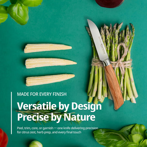 WICKWILLOW paring knife designed for precise vegetable trimming