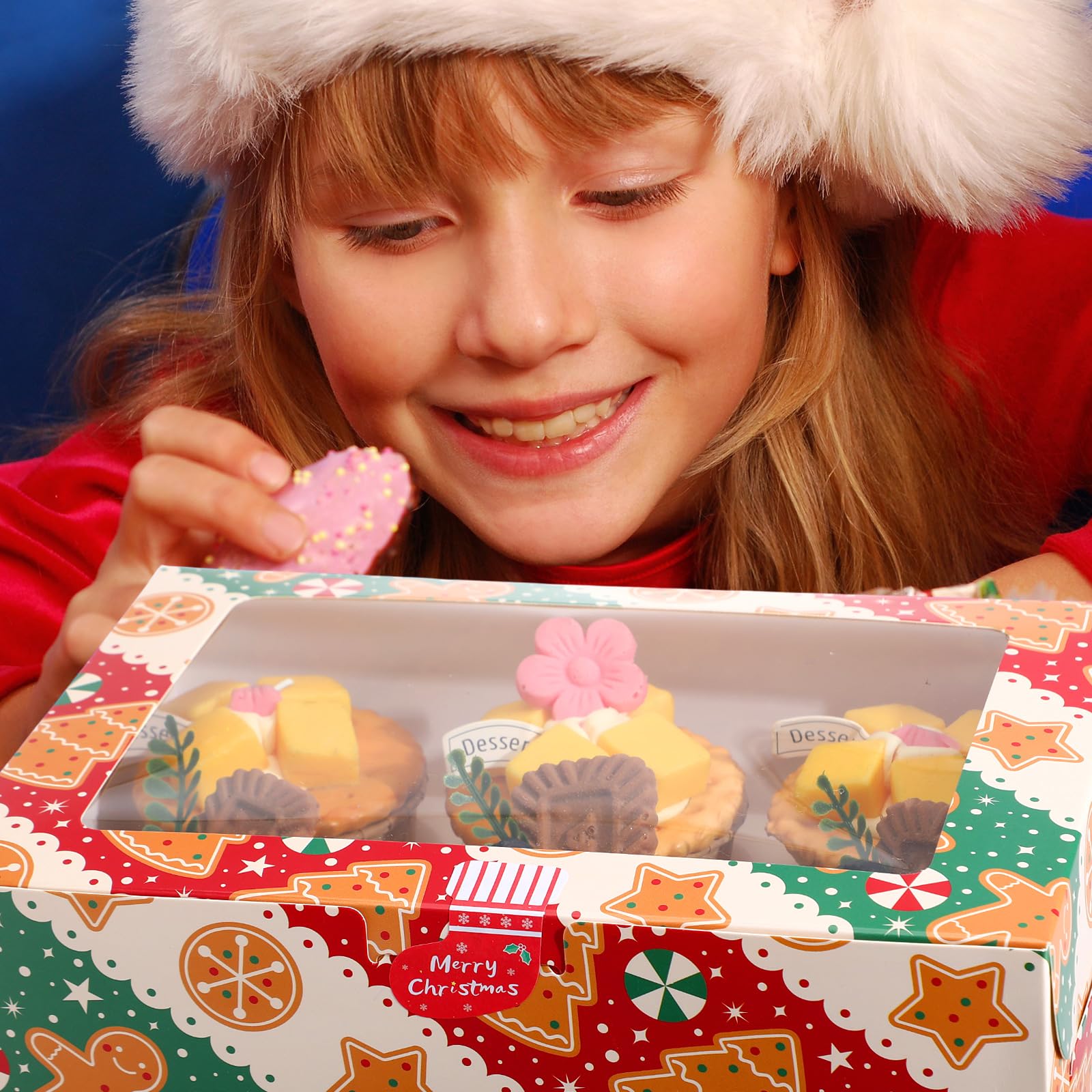 Widecook 30-pack Christmas boxes offer versatile dessert packaging.