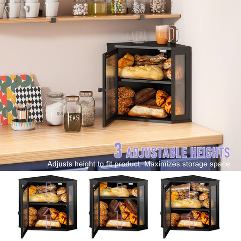 Wieghda kitchen organizer doubles as storage for fruits and vegetables.