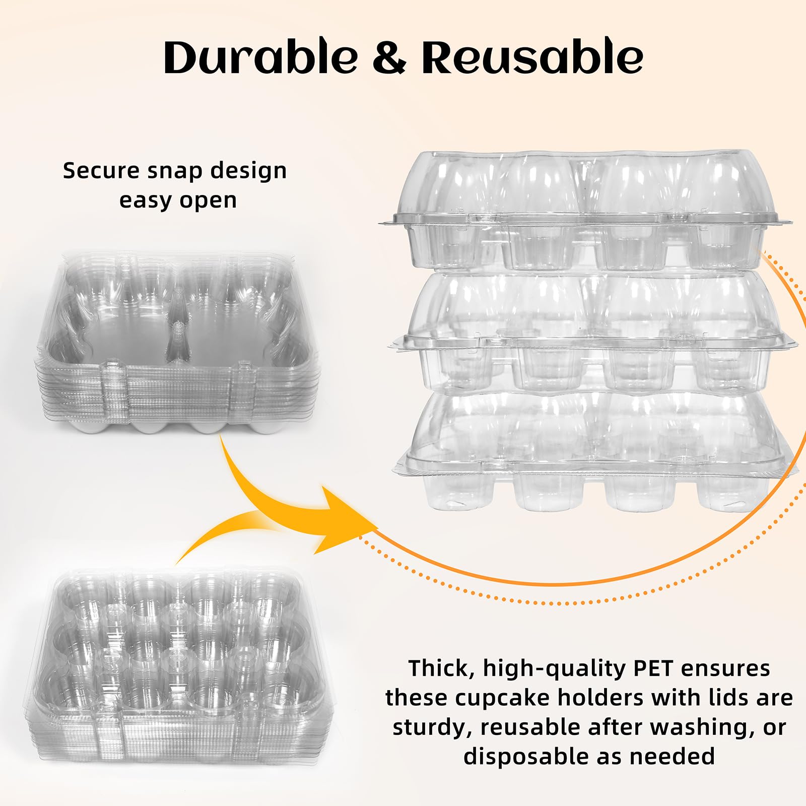 BPA-free PET plastic in WIKDAY containers ensures safe reuse