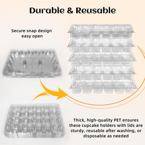 WIKDAY clear dessert boxes showcase treats with visibility.