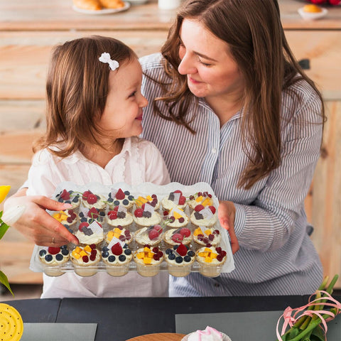 WIKDAY party-ready storage keeps pastries looking pristine.