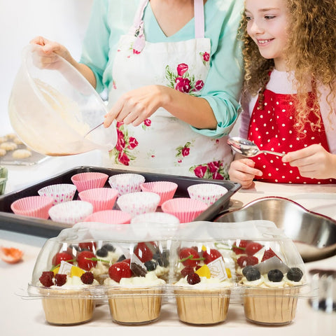WIKDAY transport-ready cupcake containers for easy travel