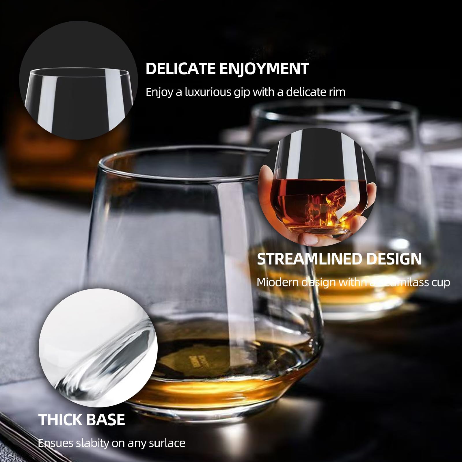 WIKERWANG glassware suits home bar, dining, and celebrations.