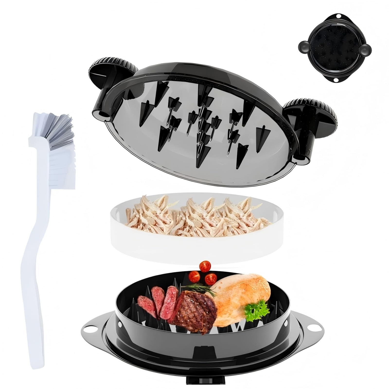 Wiki Jooy Chicken Shredder with spikes for fast shredding