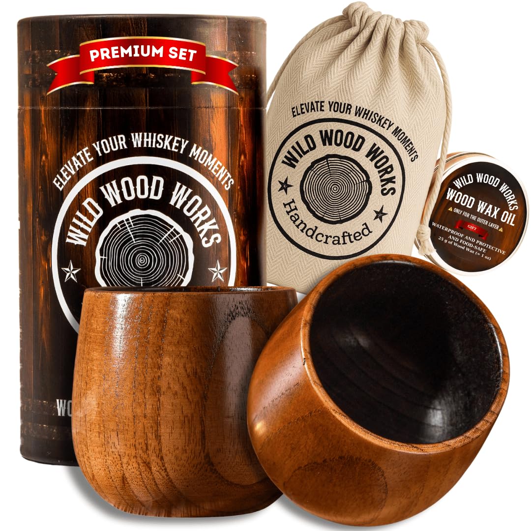 Wild Wood Works interior charred surface enhances smoky notes while sipping.