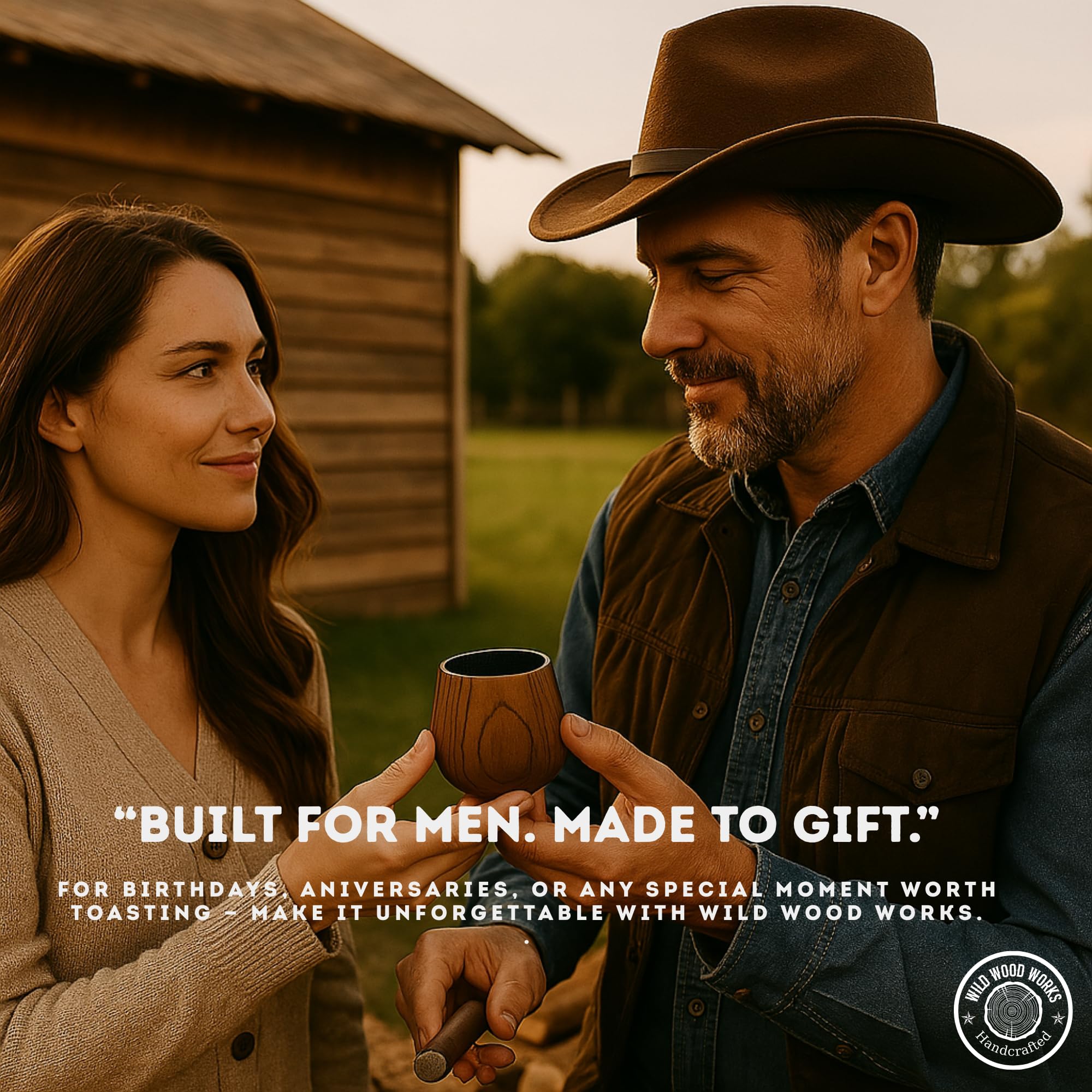 Wild Wood Works man gift idea for dad or friend.