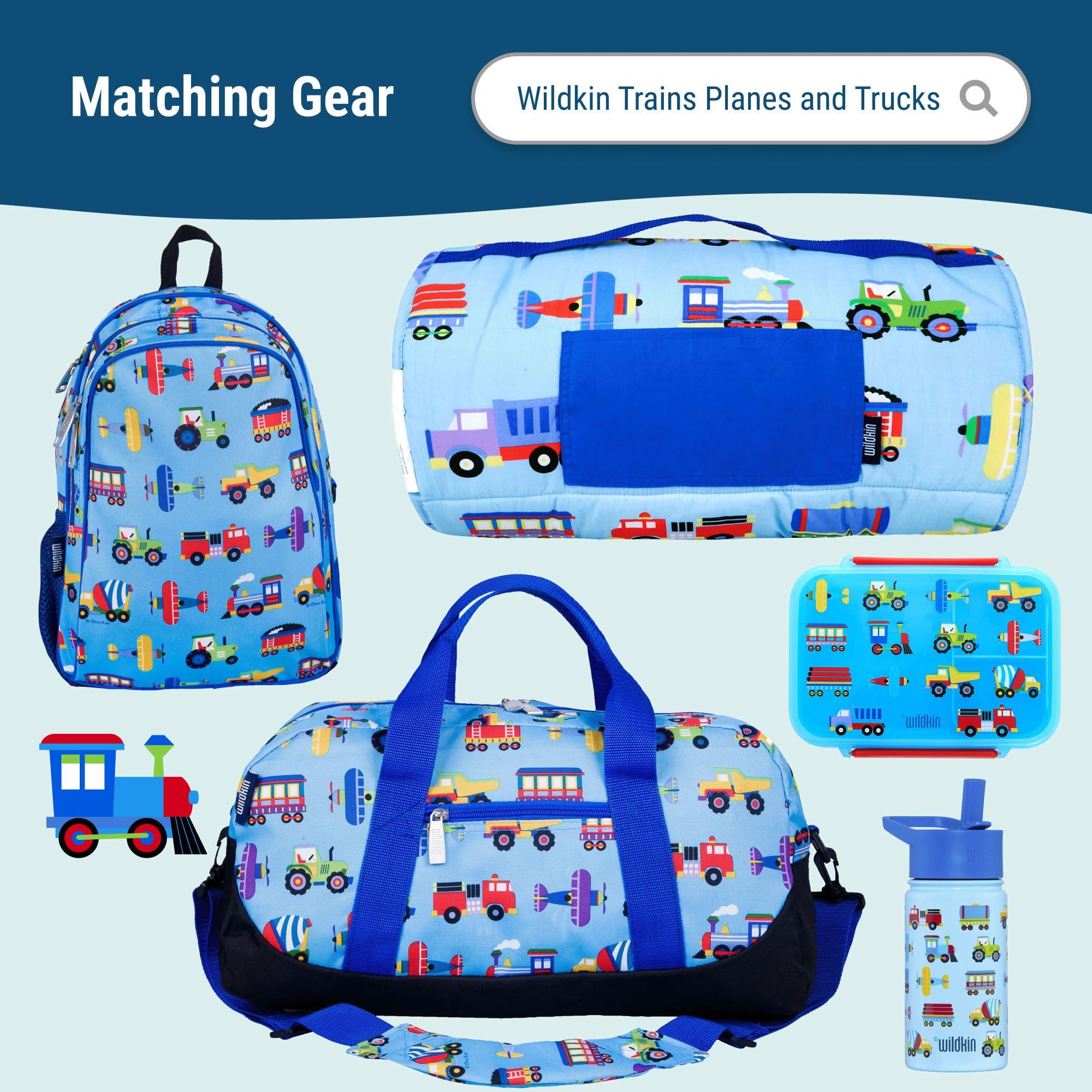 Wildkin Kids Lunch Box matches with backpacks for a coordinated set