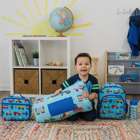 Wildkin Insulated Lunch Box features PVC-laminated fabric for wipe-clean maintenance