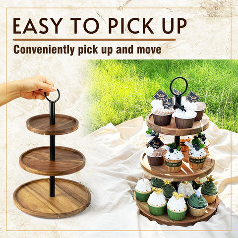 Wildmos farmhouse wood tray showcased as kitchen decor and practical storage solution.