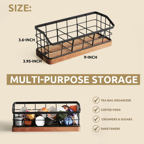 Ideal for tea lovers who enjoy quick access to sachets and sweeteners.