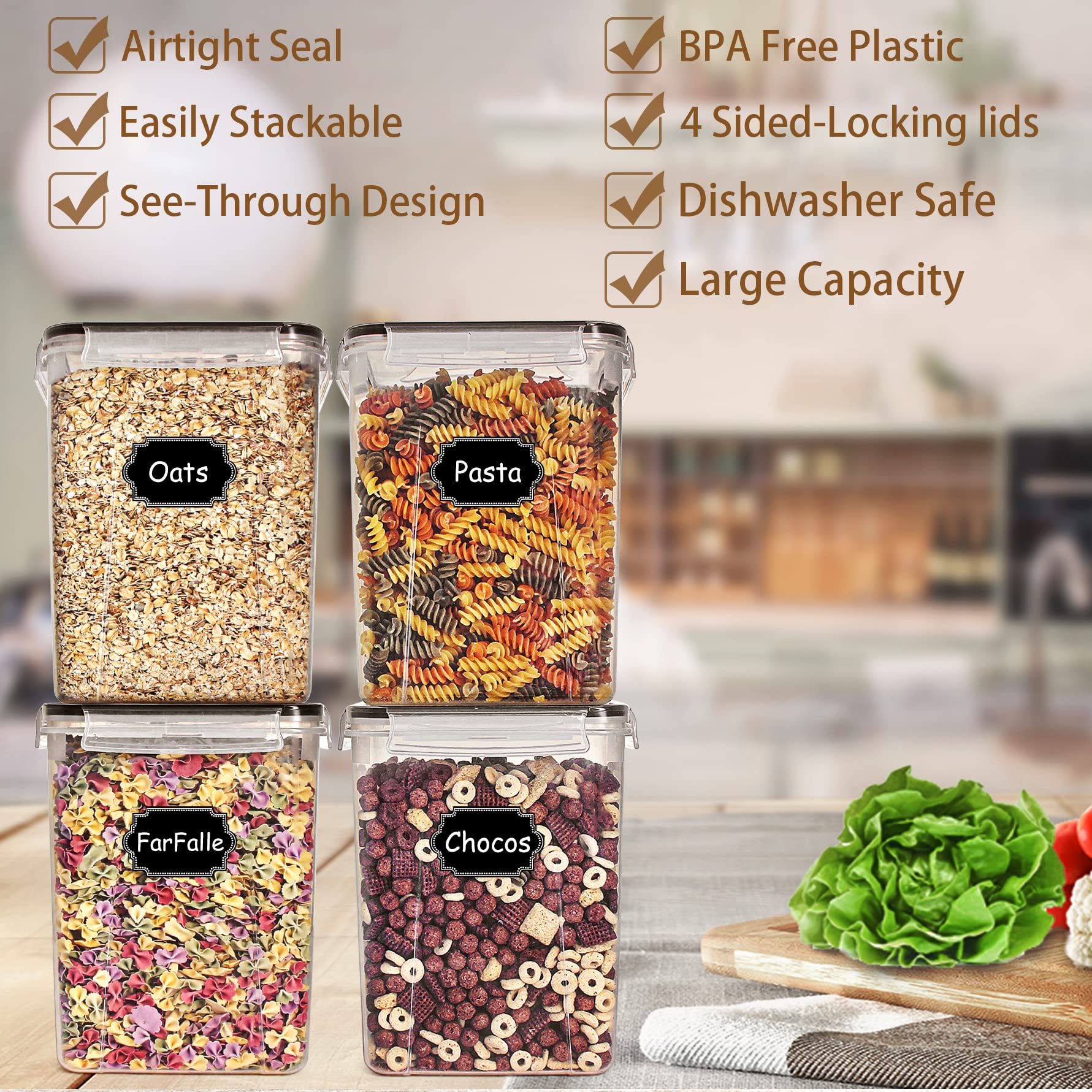 Wildone airtight lids close-up highlight the four-sided locking system for freshness.