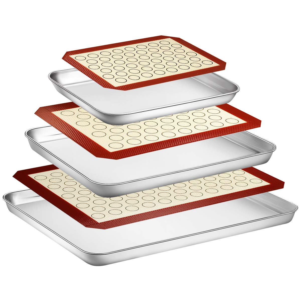 Wildone 16-inch baking sheet with durable stainless steel for even browning