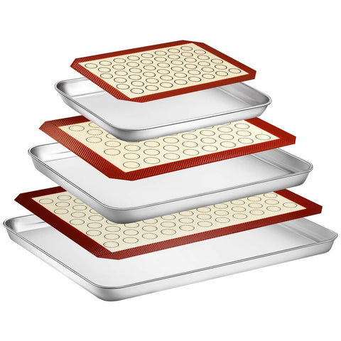 Wildone 16-inch baking sheet with durable stainless steel for even browning
