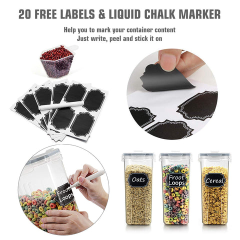 Wildone pack includes measuring cup and chalk marker for labeling.