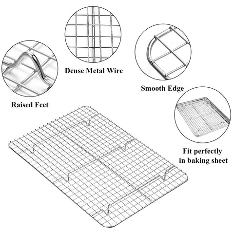 Wildone cooling racks demonstrate dual-rack versatility for cooling baked goods.
