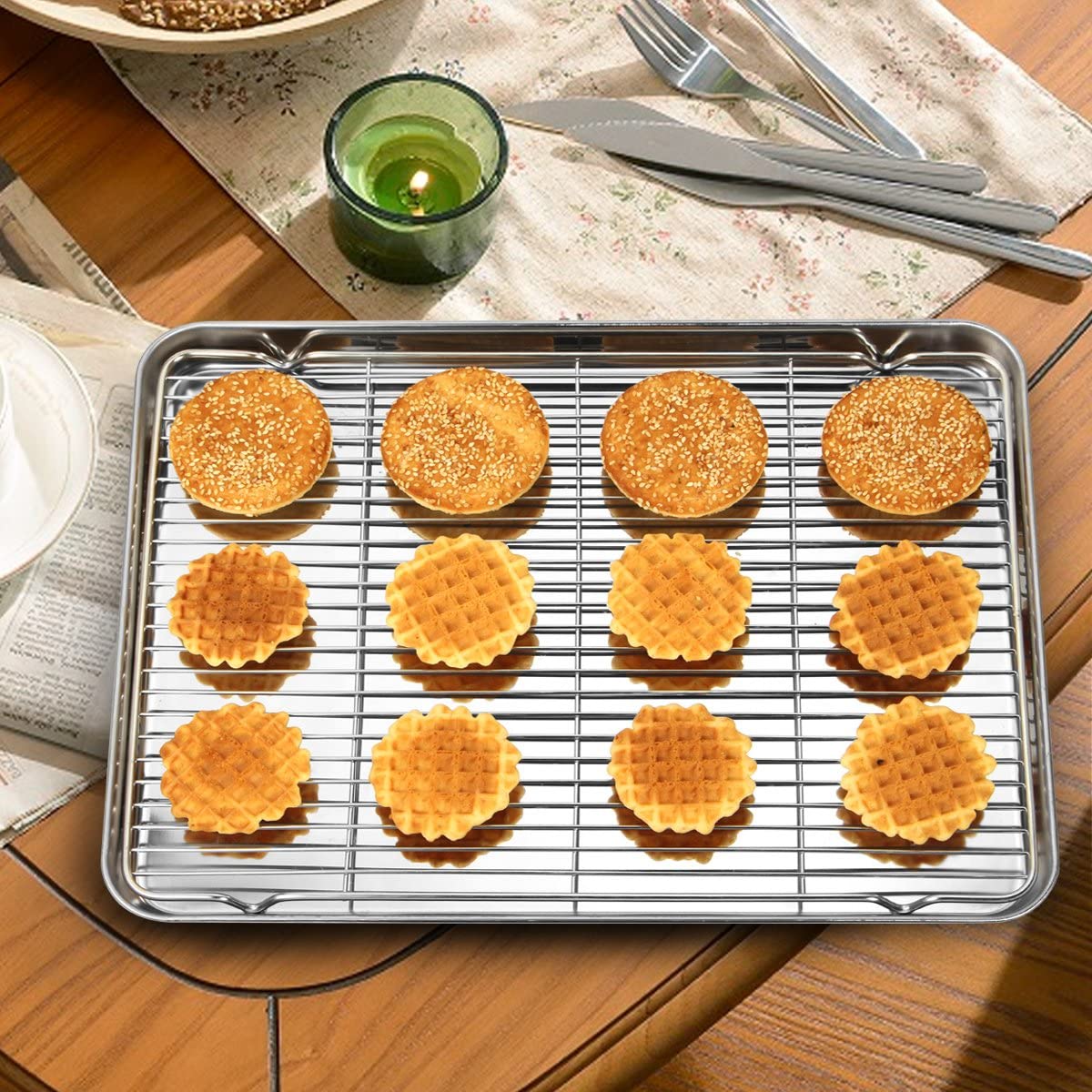Wildone heavy-duty baking tray resists warping for lasting performance