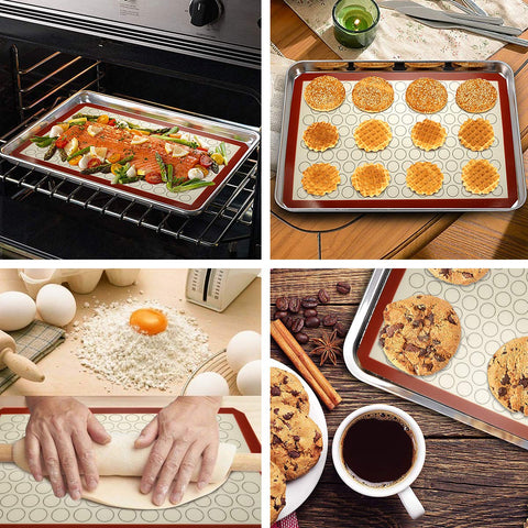 Wildone silicone mat provides non-stick surface and easy cleanup