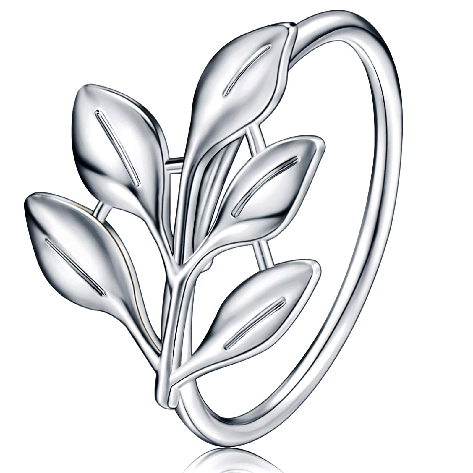 Leaf design adds decorative charm to everyday meals.