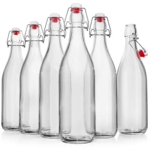 WILLDAN 1L swing top bottle with airtight cap for leakproof storage.