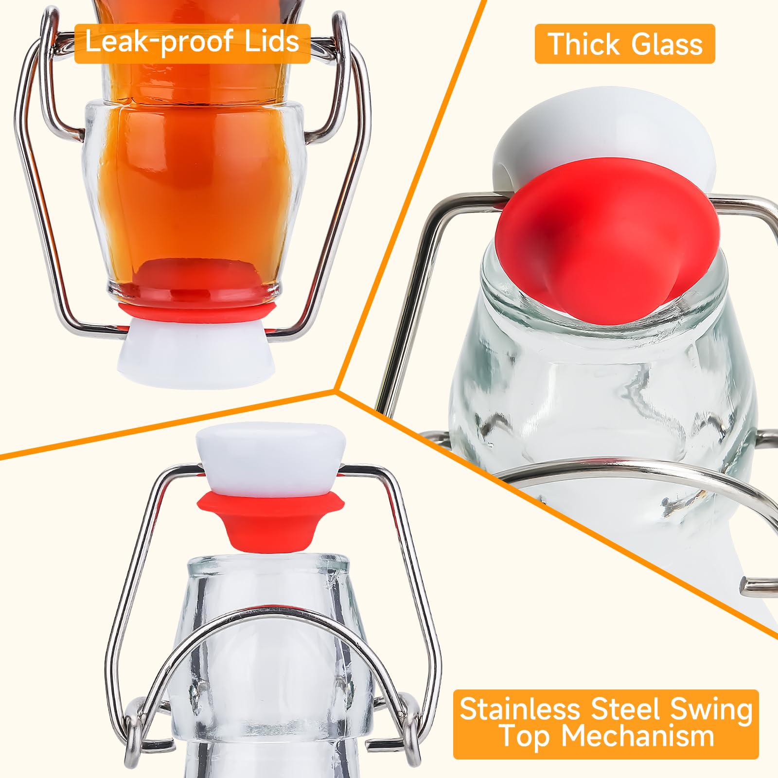 Pouring from WILLDAN swing top bottle for easy serving.