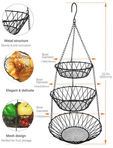 WILLIZTER multifunctional-use hanging storage for utensils, towels, or plants