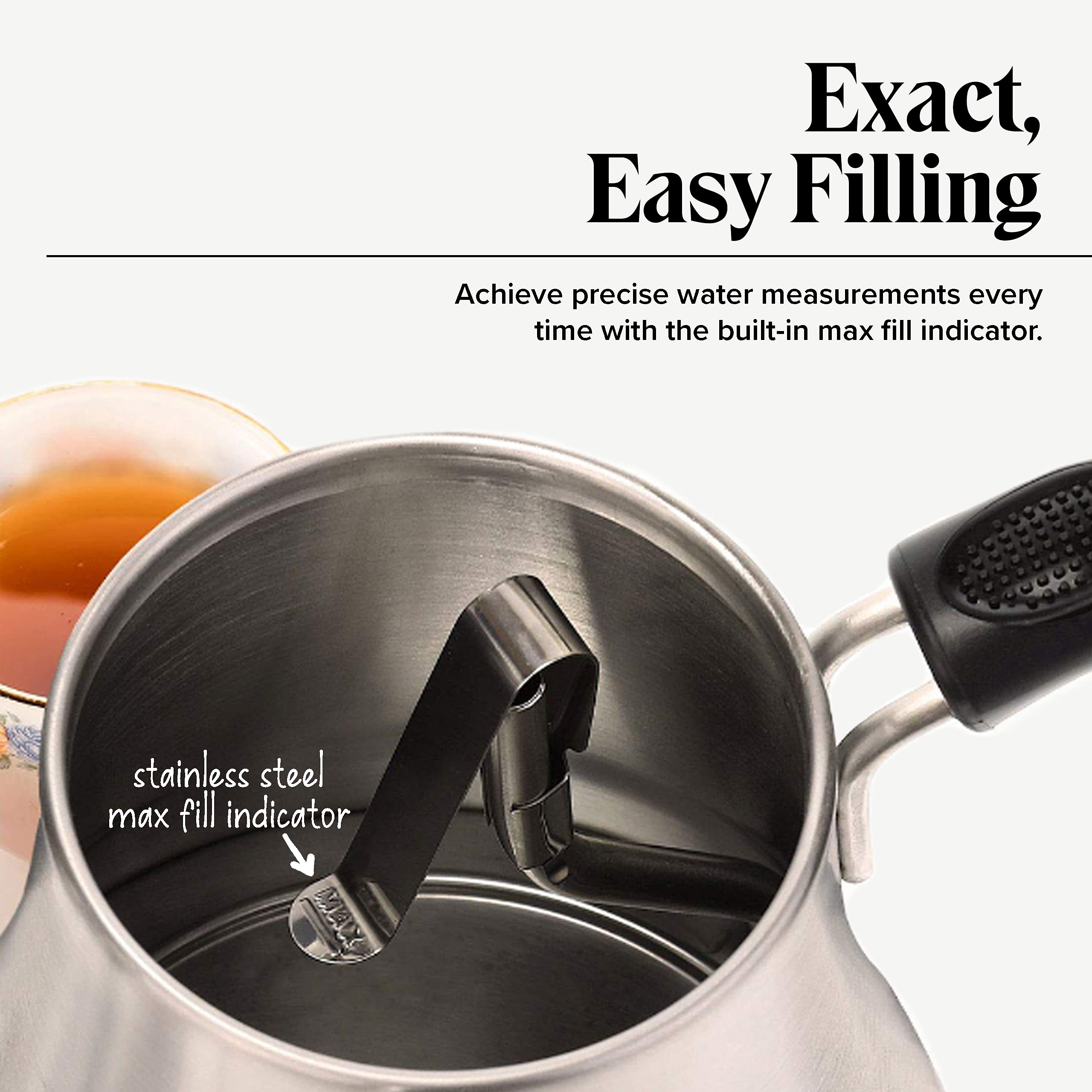 Keep warm feature on Willow & Everett gooseneck kettle