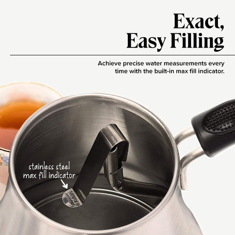 Keep warm feature on Willow & Everett gooseneck kettle