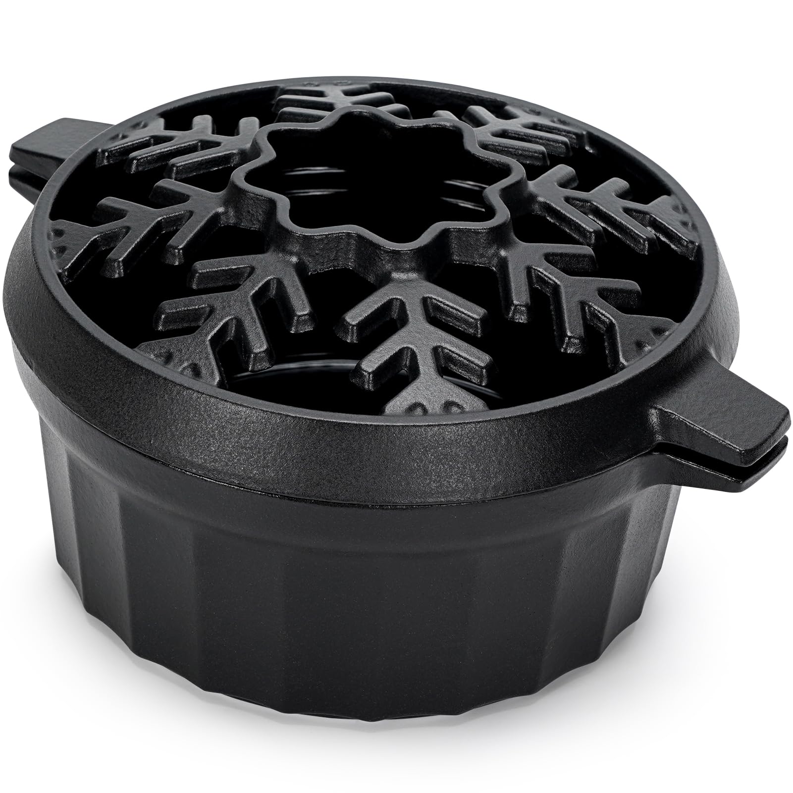 Willow Weave cast iron stove steamer top shows durable, heat-ready surface.