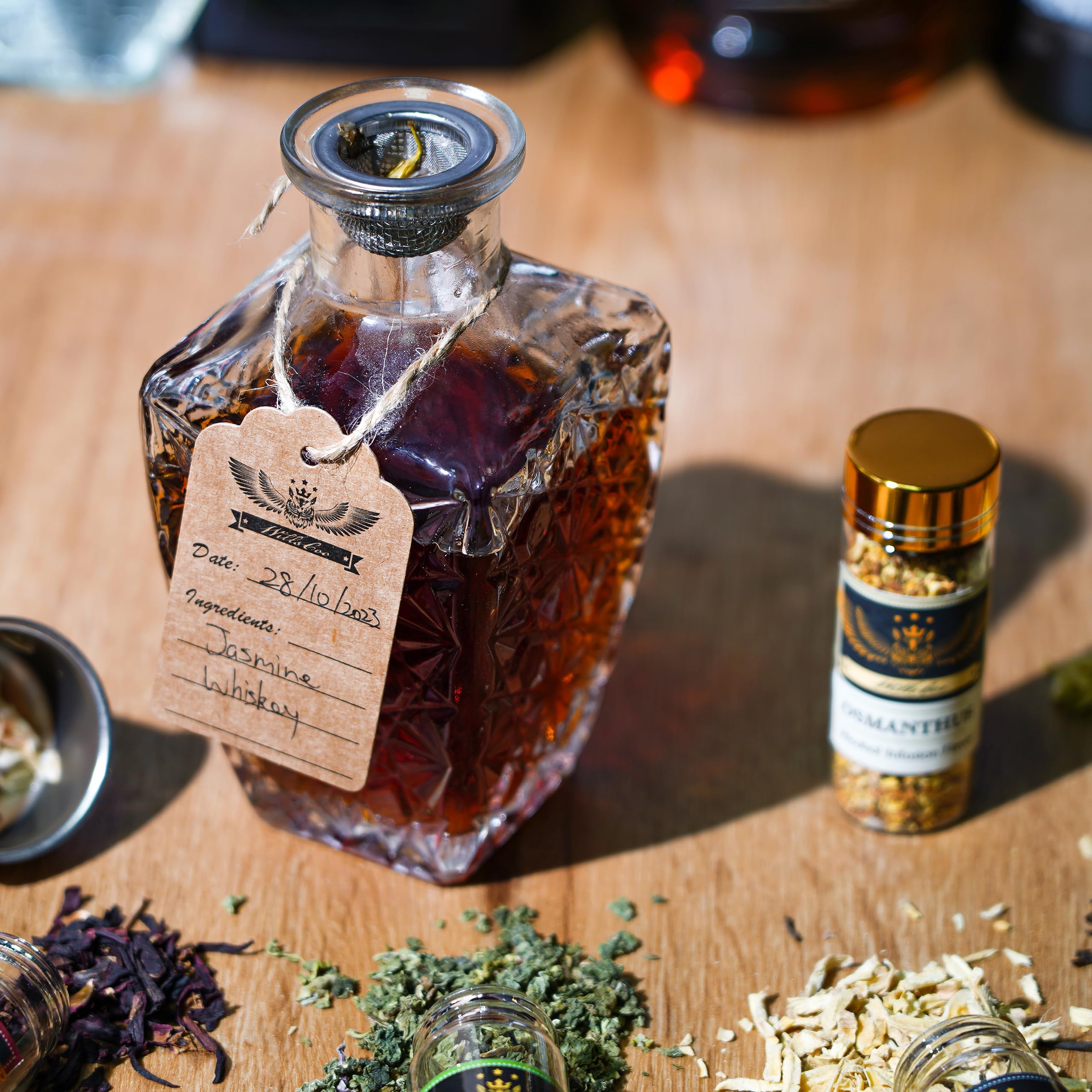 WillsCoo glass bottles for stylish, reusable infusion batch storage