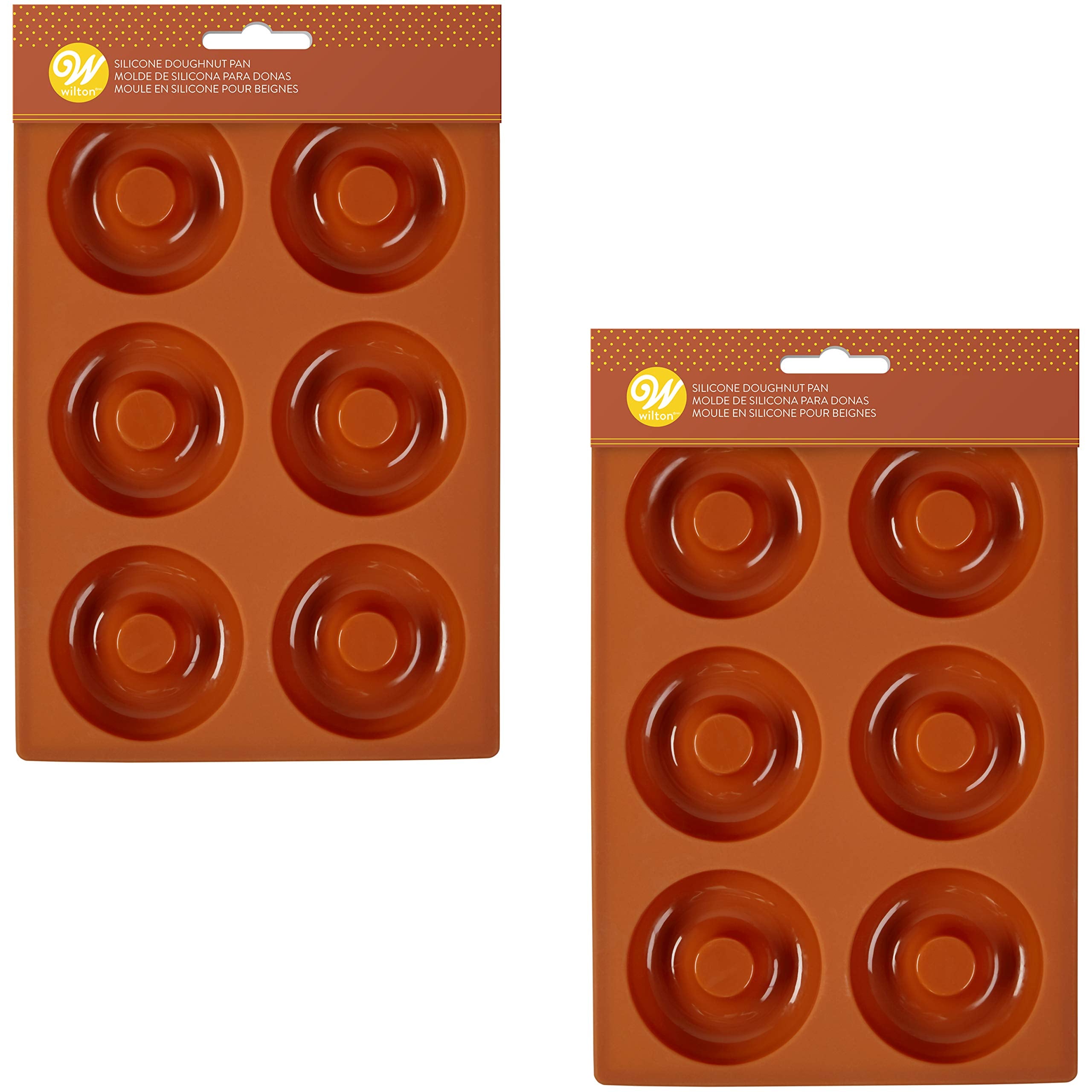 Cooling donuts on a rack after baking in silicone pans