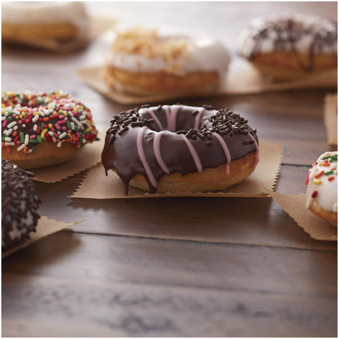 Flexible Wilton donut pans folded for compact storage