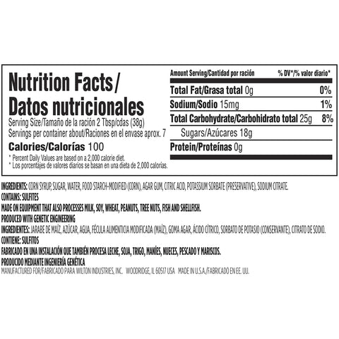 Wilton clear piping gel tinted for colorful transfers and stained glass effects