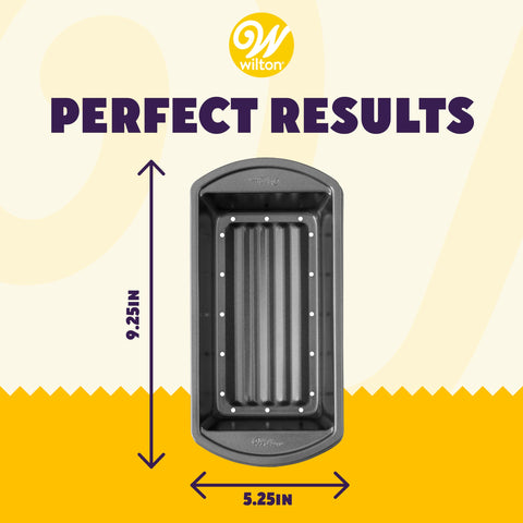 Wilton Perfect Results insert ridges for grease drainage