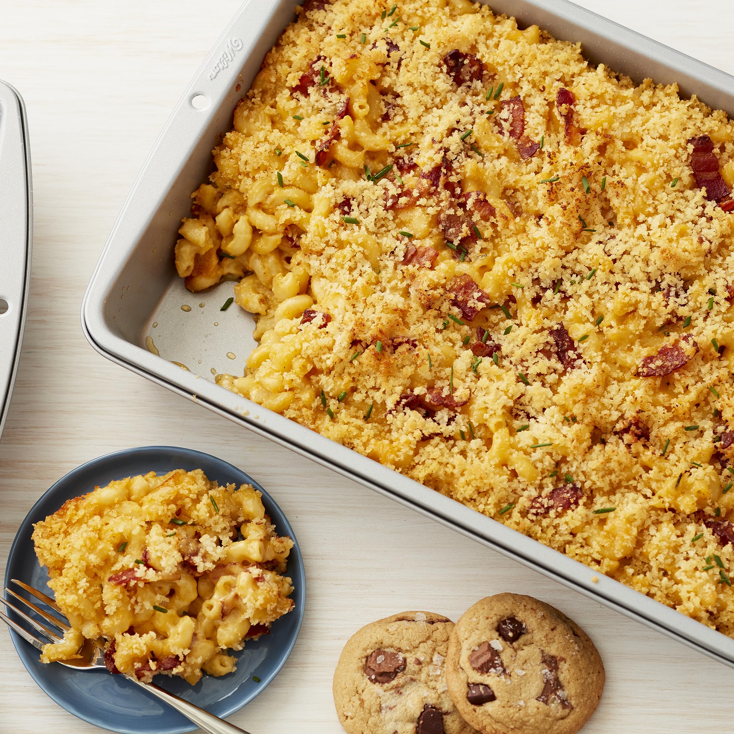 Dishwasher-safe Wilton Recipe Right pans support quick cleanup after baking.