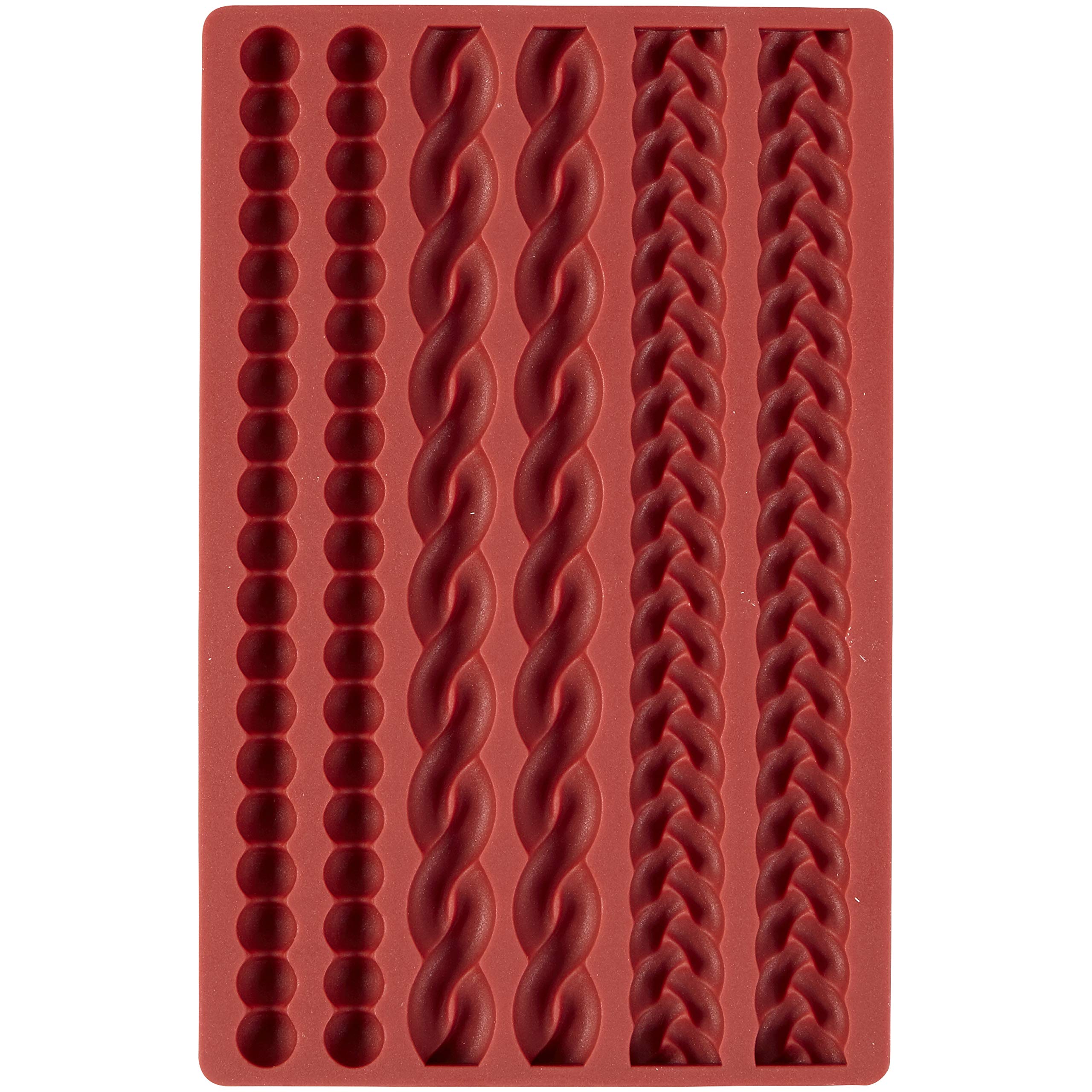 Wilton silicone pie crust mold six-cavity rope and braided textures for decorative pies