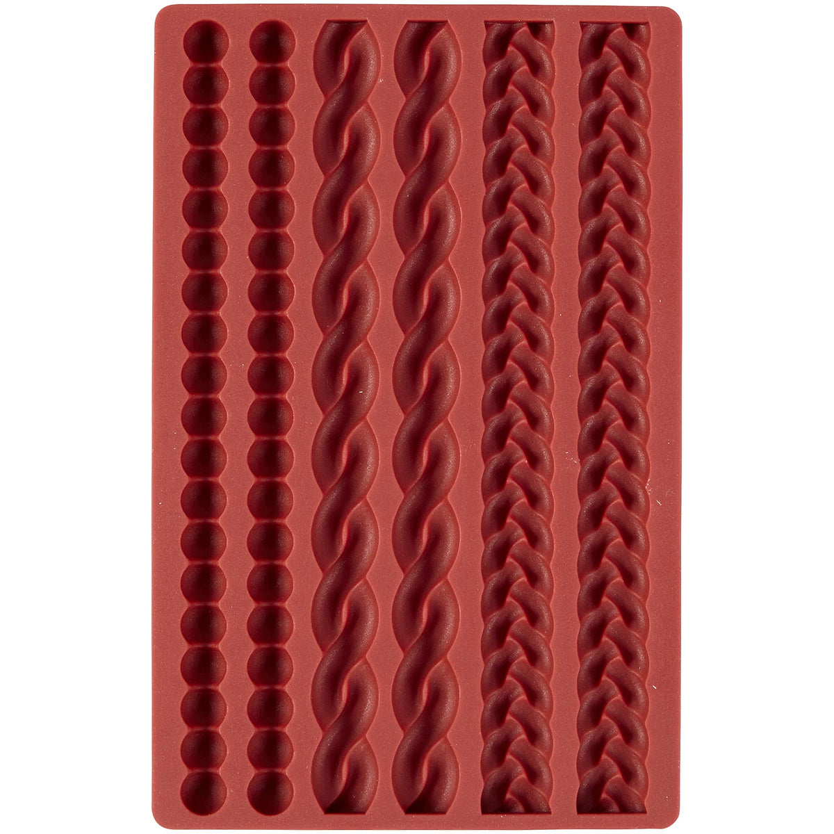 Wilton silicone pie crust mold six-cavity rope and braided textures for decorative pies