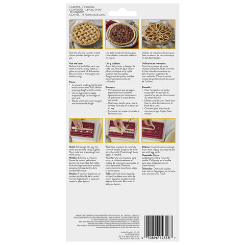 Wilton silicone pie mold dishwasher-safe for easy cleanup after baking
