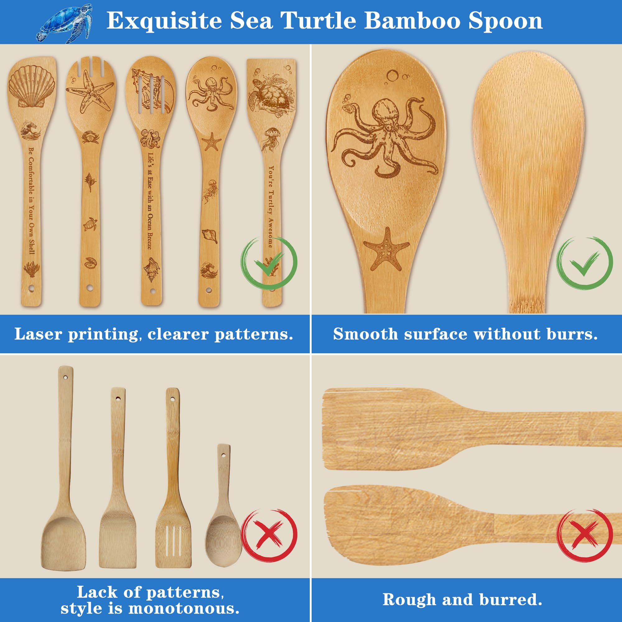 Wimabuden starfish-pattern spoon with comfortable grip.